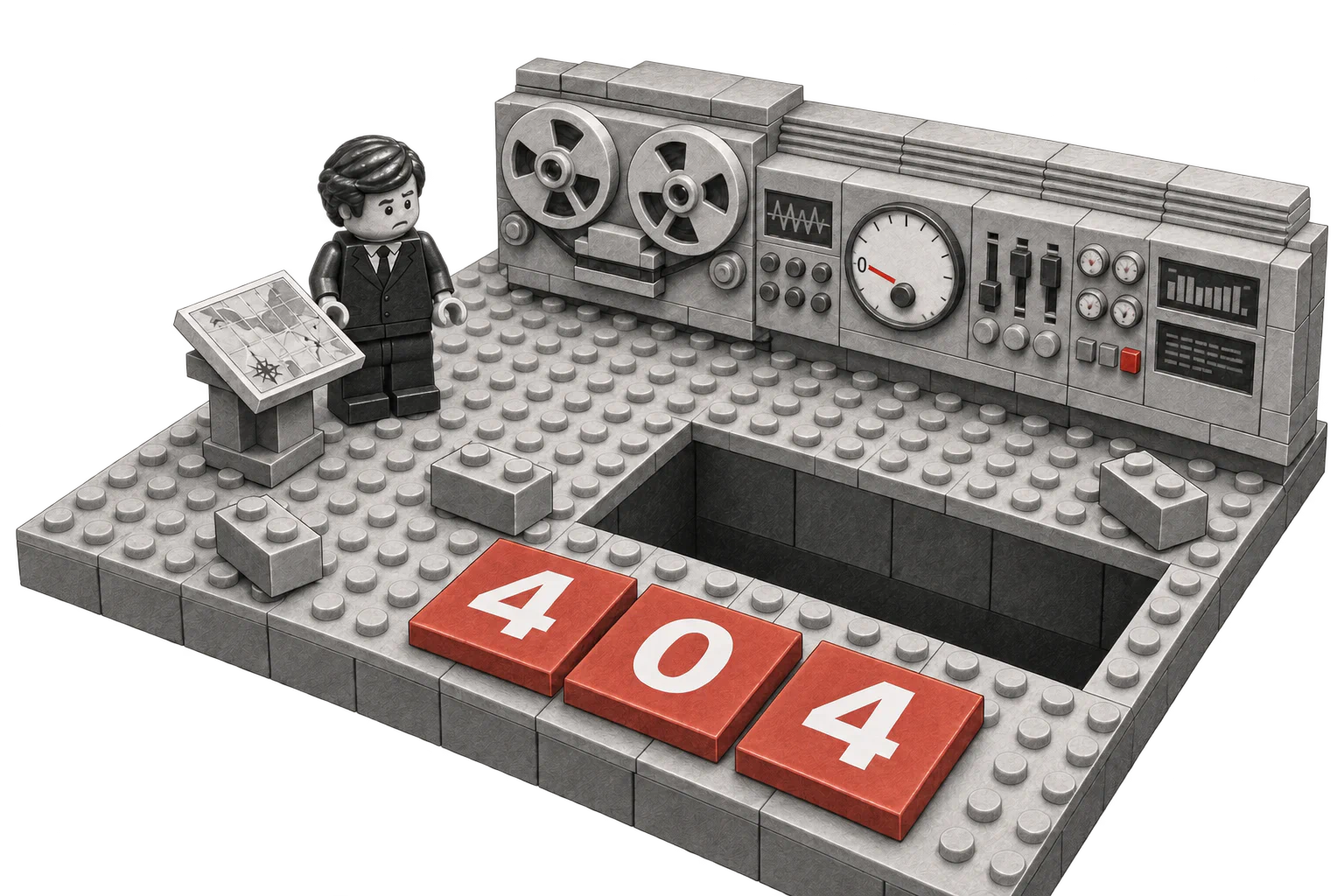 Diagonal diorama — LEGO 404