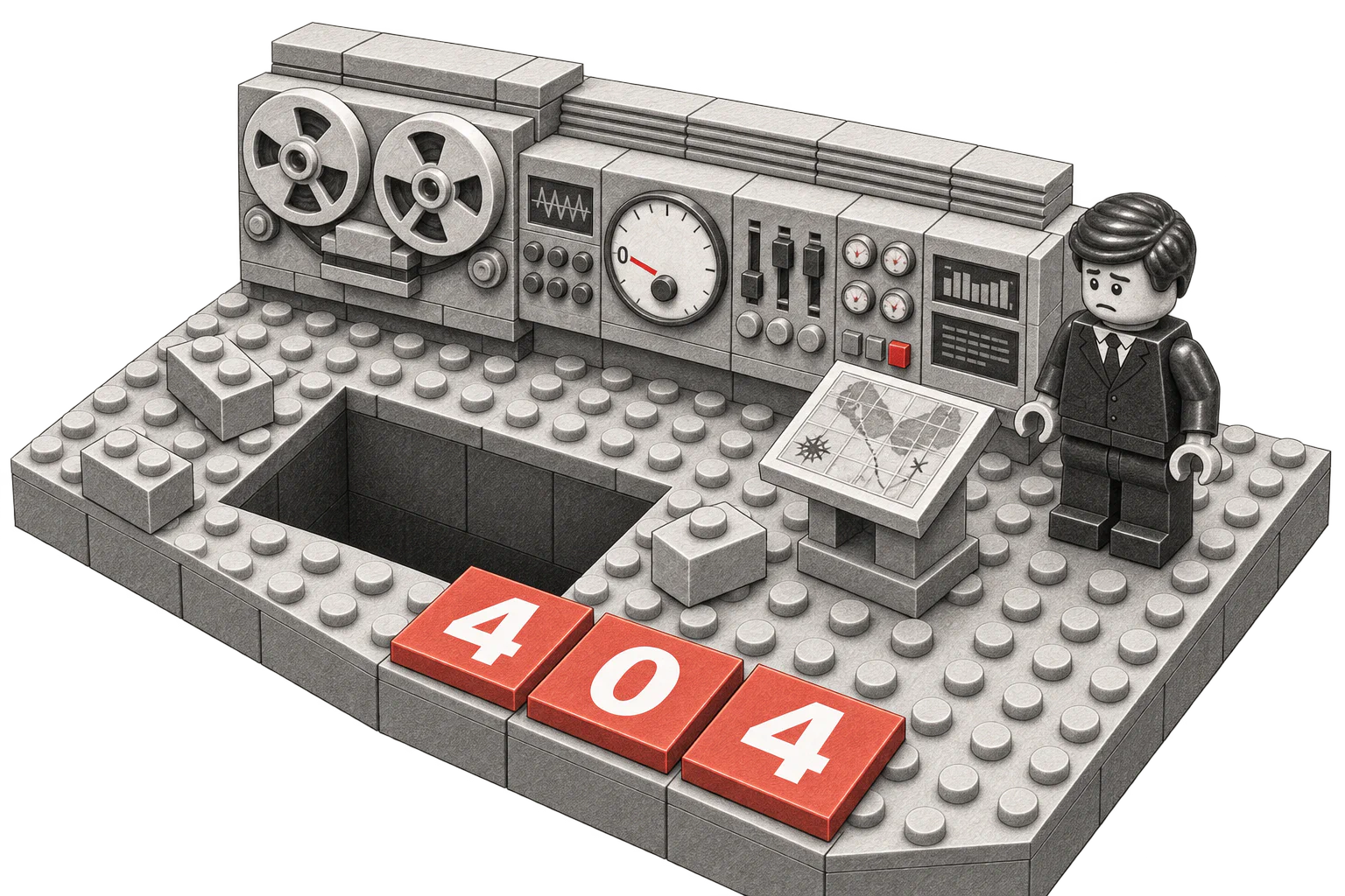 The opposite corner — LEGO 404