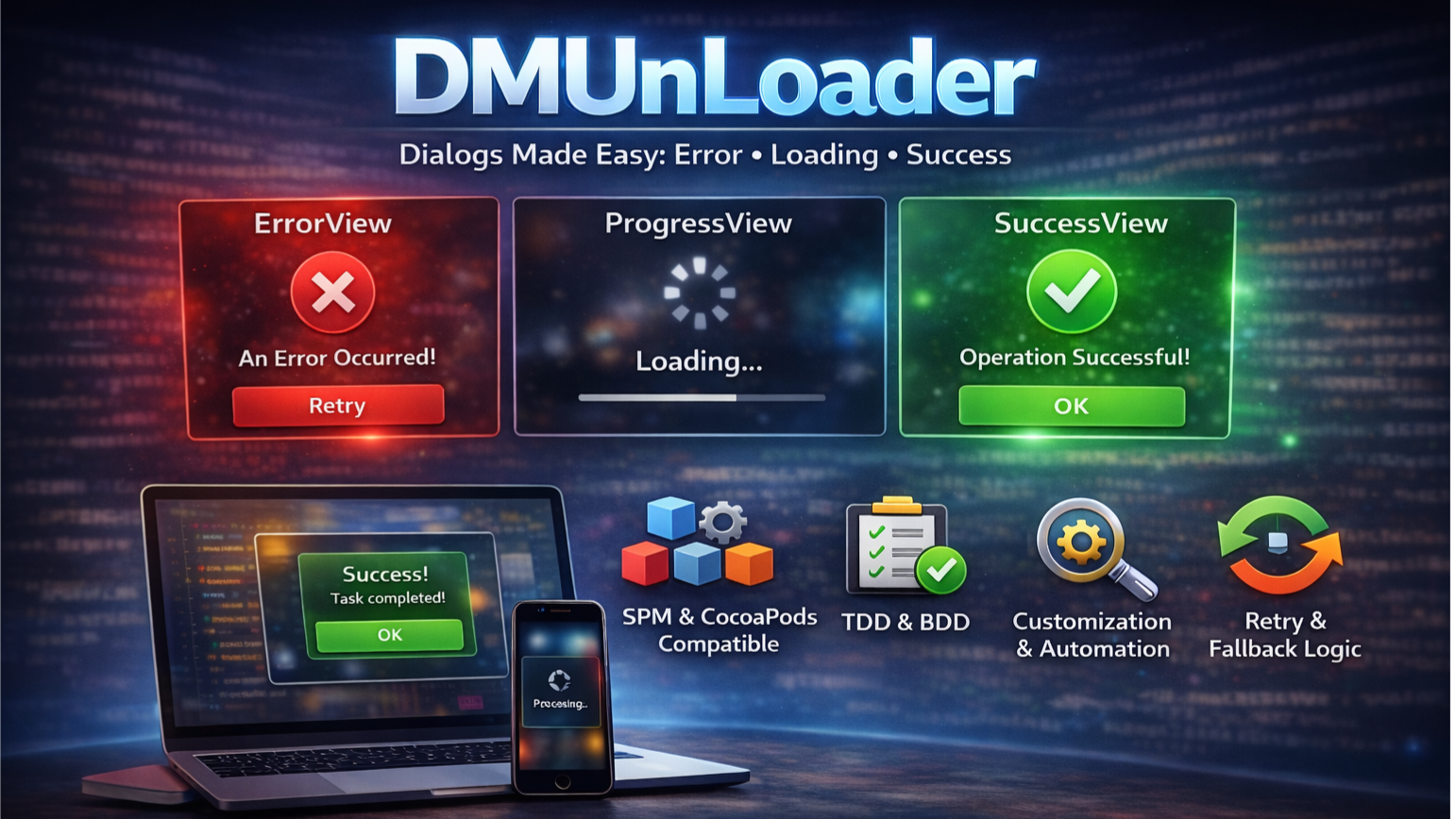 DMUnLoader Swift SDK