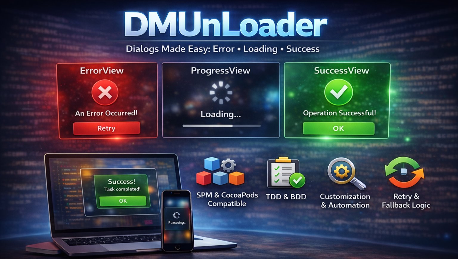 DMUnLoader Swift SDK